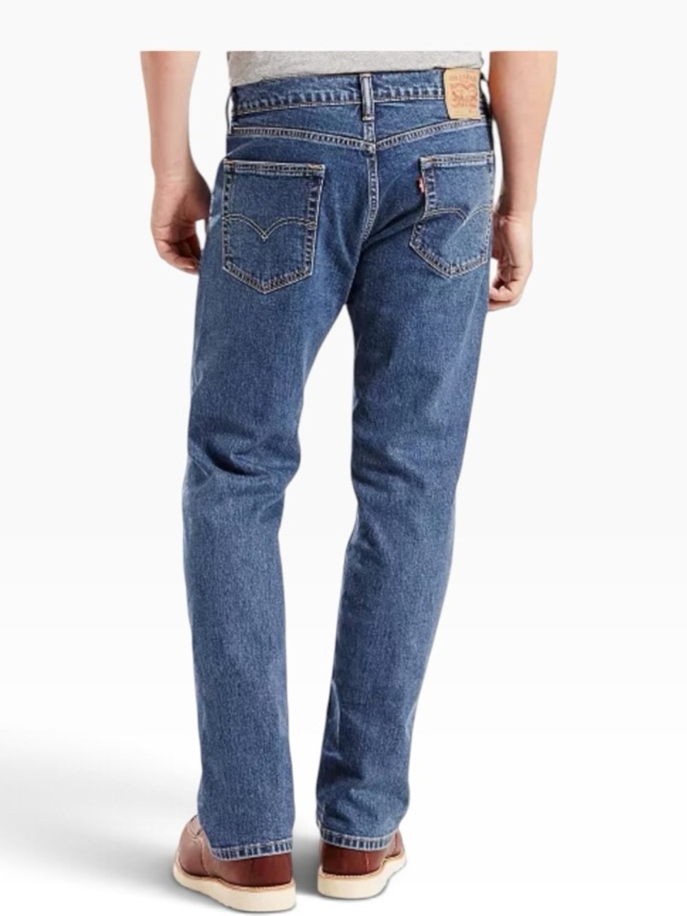 Levi's 505 Men Regular Fit Stretch Jeans 36x32 Blue Mid Rise Classic Gorpcore